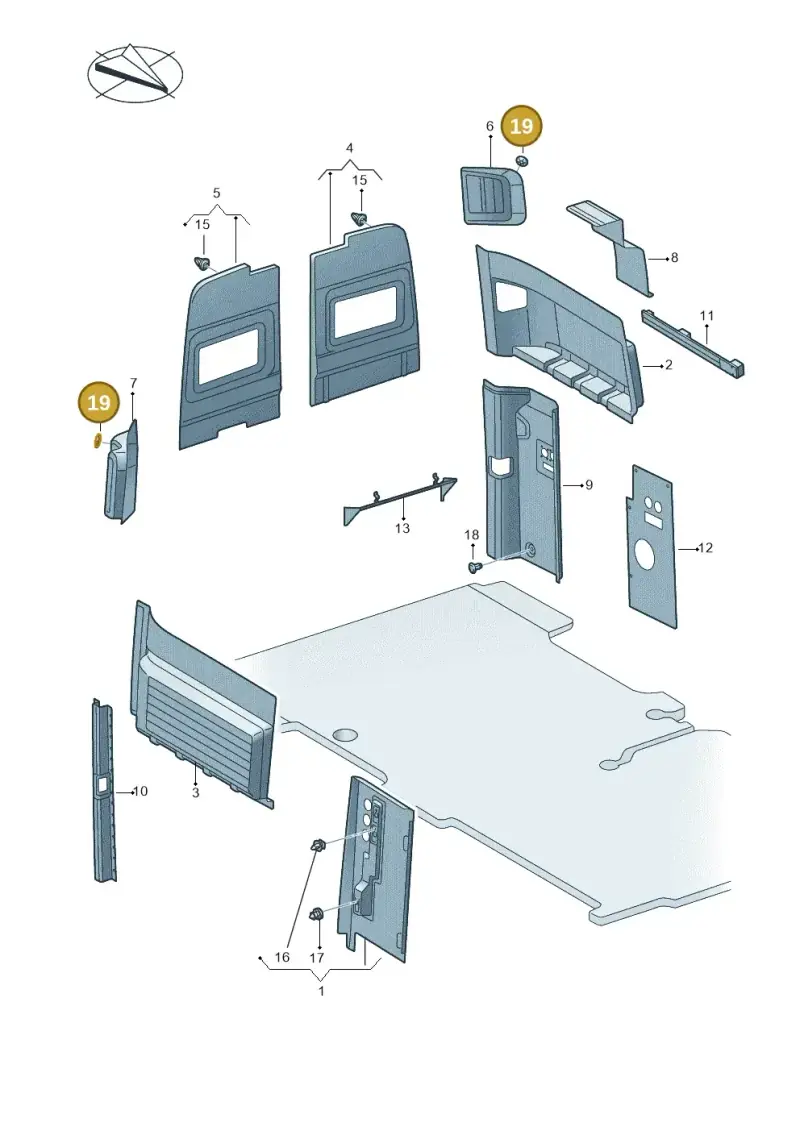 N10726401 — Volkswagen MAN TGE 55 (2016-2021) diagram 806867085, position 19