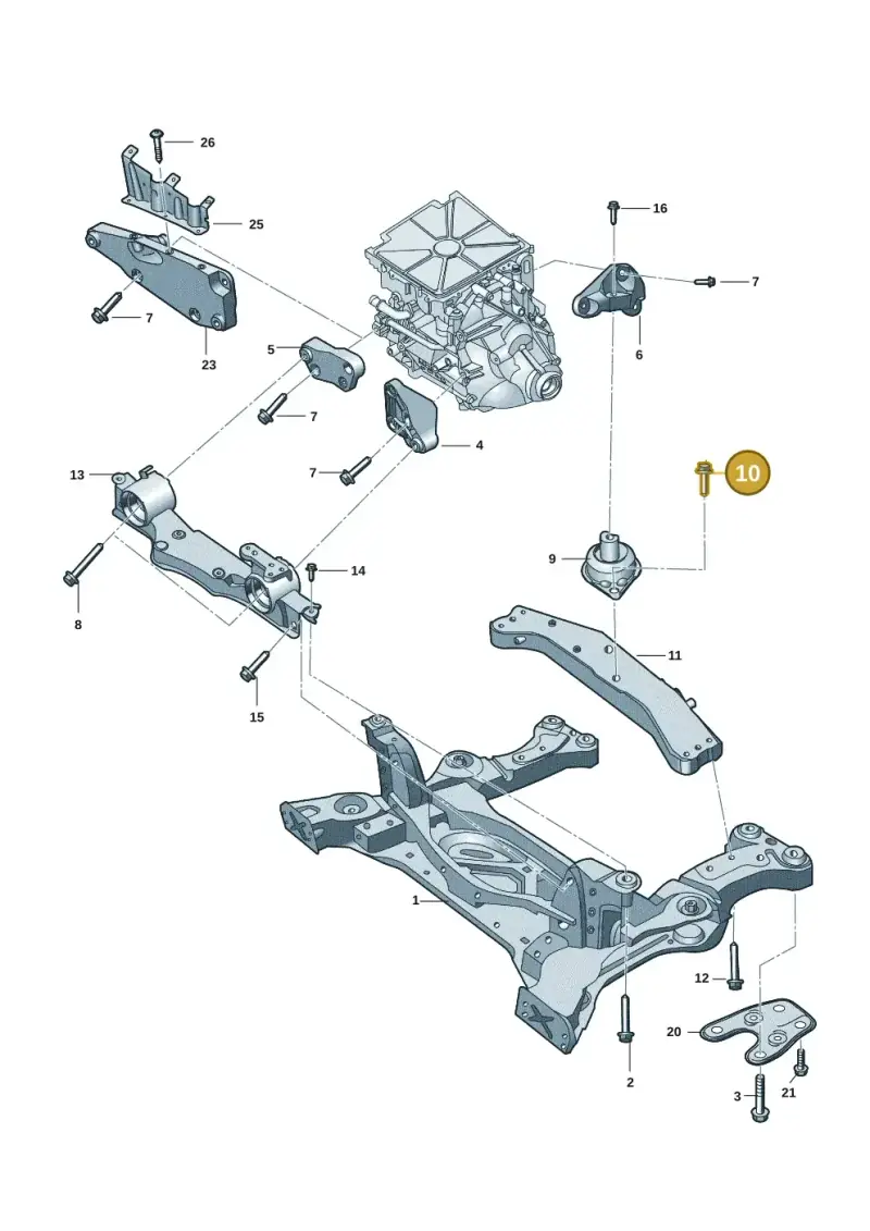 N10728502 — Volkswagen ID.4 Pro (2020-2023) diagram 89a199200, position 10