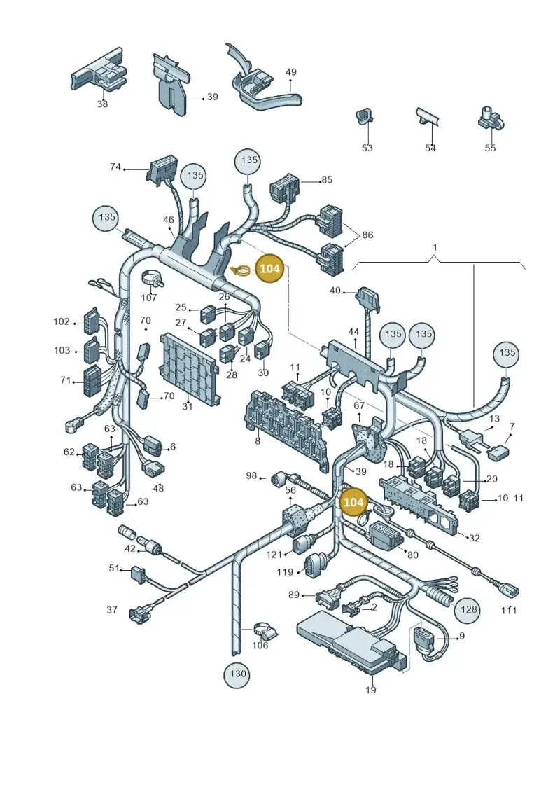 N10729401 — Skoda OCTAVIA/COMBI/4X4      01> (2000-) diagram 252971800, position 104