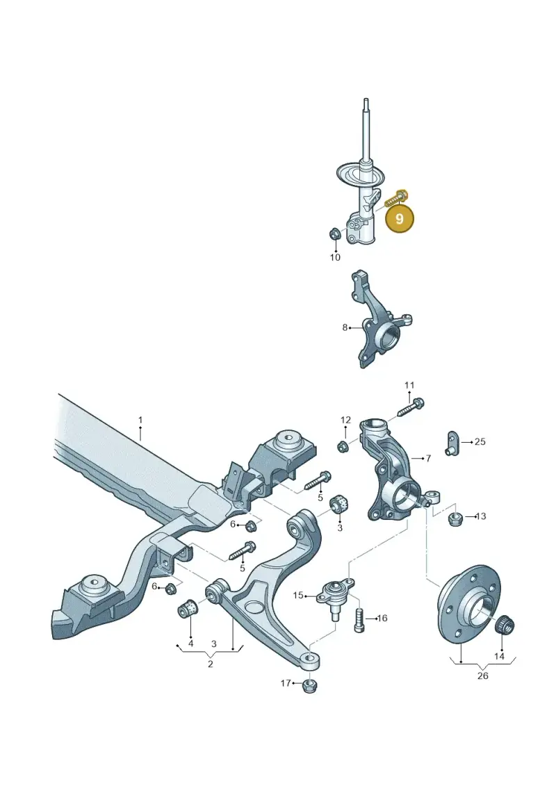 N10729601 — Volkswagen Transport. multivan (2019-2024) diagram 861407000, position 9