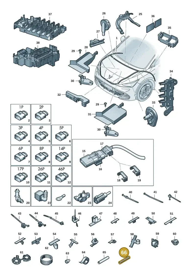 N10732501 — SEAT CUPRA Born (2021-) diagram 10s971080, position 66