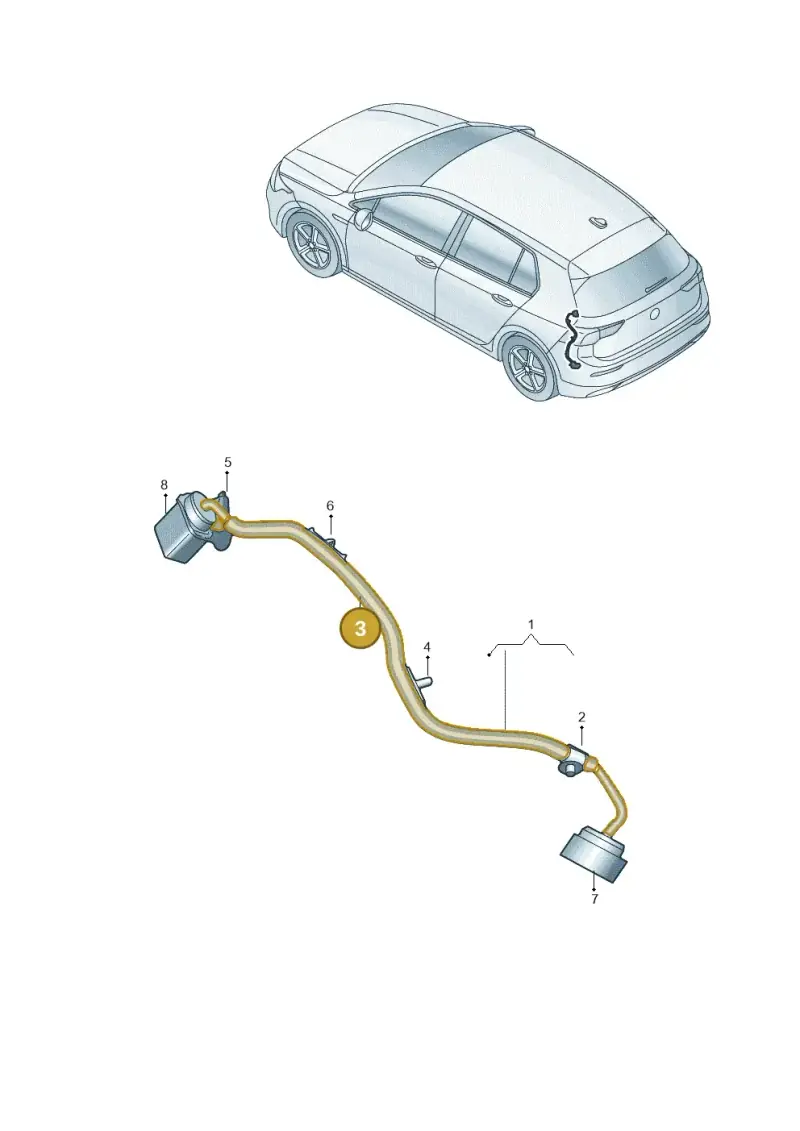 N10732601 — Volkswagen Golf 2.0 BlueMotion (2019-2024) diagram 5h0972048, position 3
