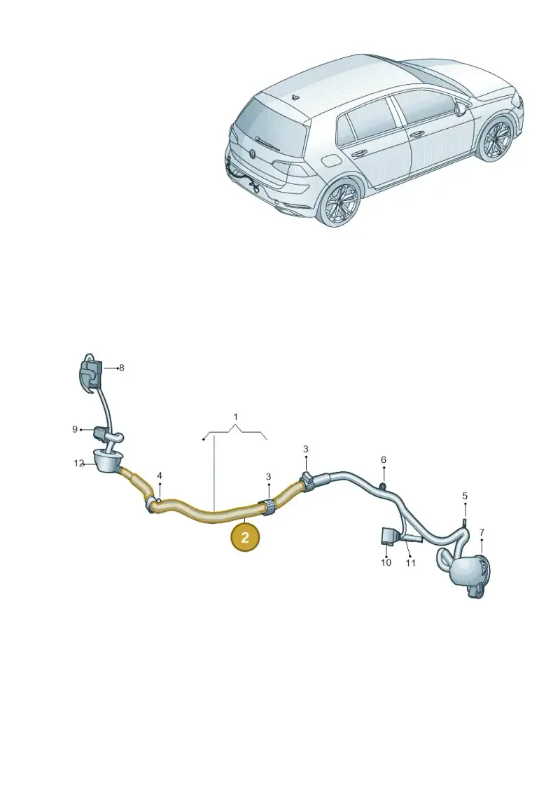 N10732701 — Volkswagen Golf (2019-2025) diagram 5h0972087, position 2