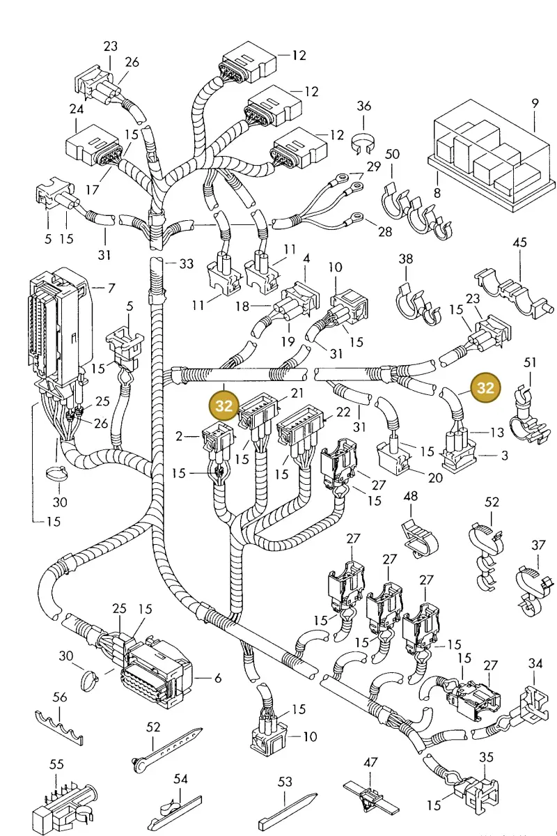 N10732901 — Skoda FELICIA (1994-2001) diagram 101971350, position 32