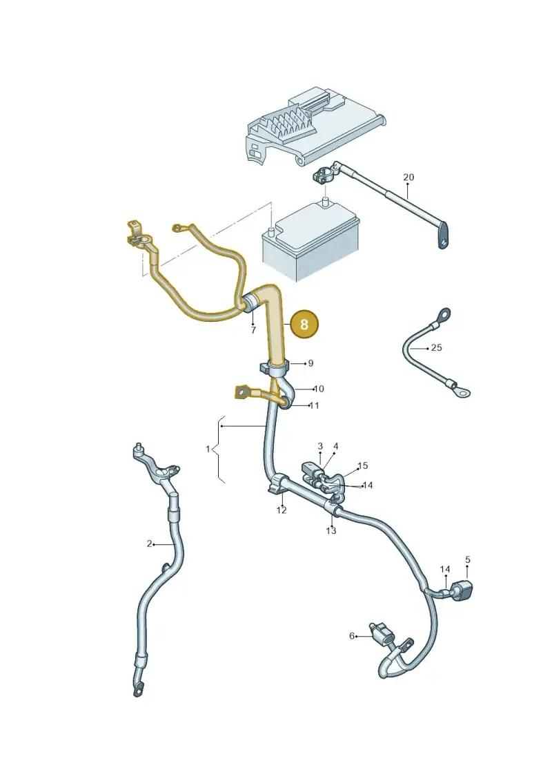 N10732901 — Volkswagen Polo 1.6 (2013-2022) diagram 766971650, position 8