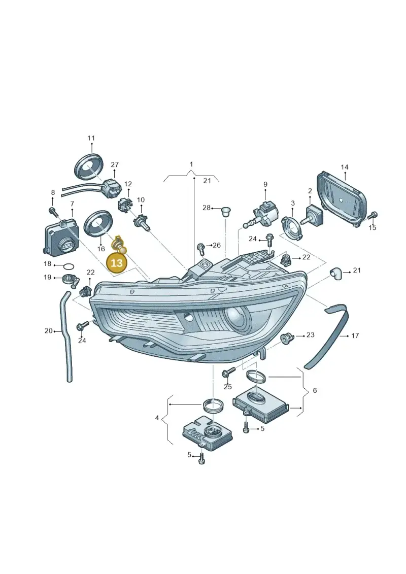 N10733101 — Audi RS6 Avant (2013-2018) diagram 717941100, position 13