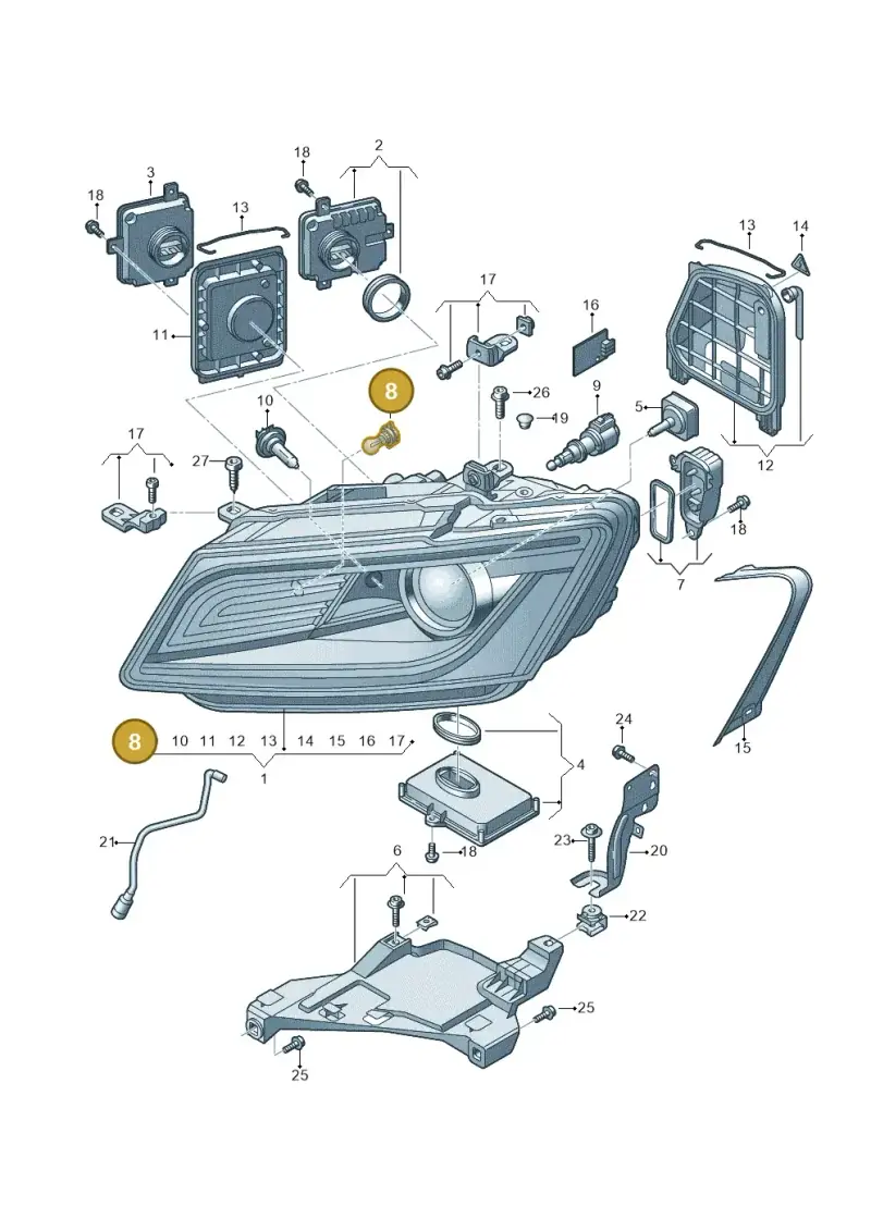 N10733101 — Audi Q5 qu. 2.0 TDI (2012-2017) diagram 751941100, position 8