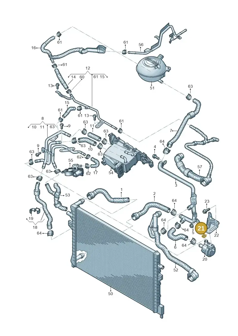 N10734301 — Volkswagen New beetle (2011-2016) diagram 745121300, position 21
