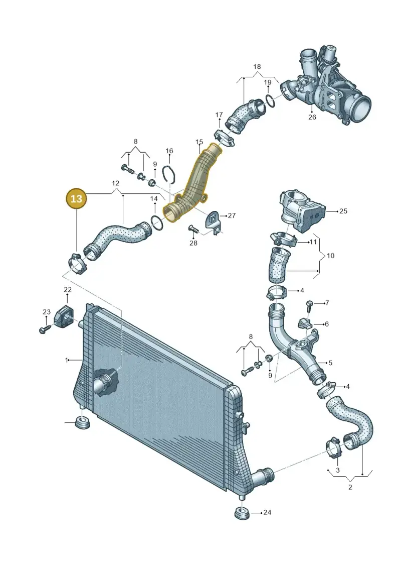 N10735101 — Volkswagen Beetle (2016-2019) diagram 786145800, position 13