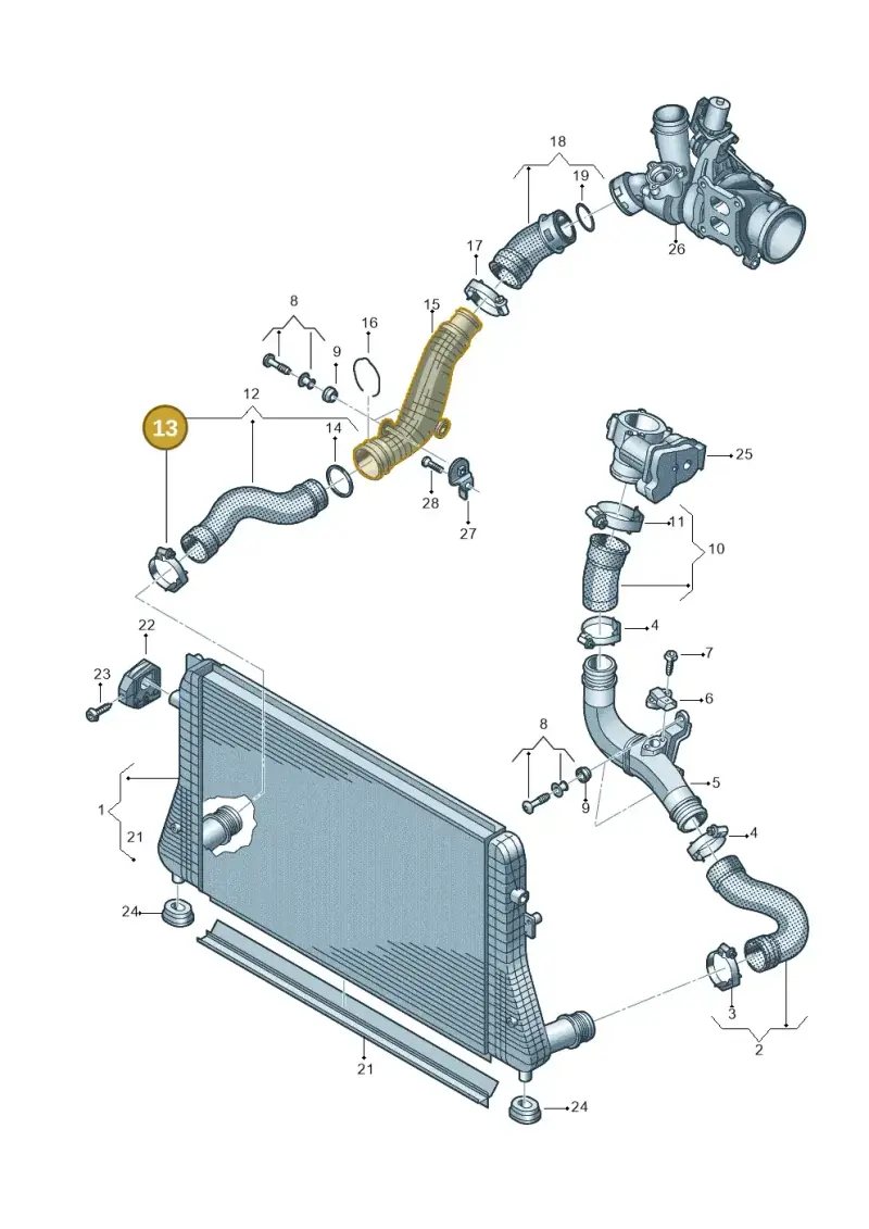 N10735101 — Volkswagen Beetle (2016-2019) diagram 868145750, position 13