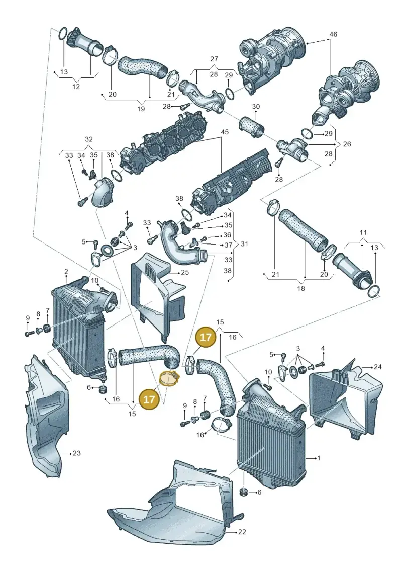 N10735601 — Audi RS Q8 Quattro (2019-) diagram 595145060, position 17