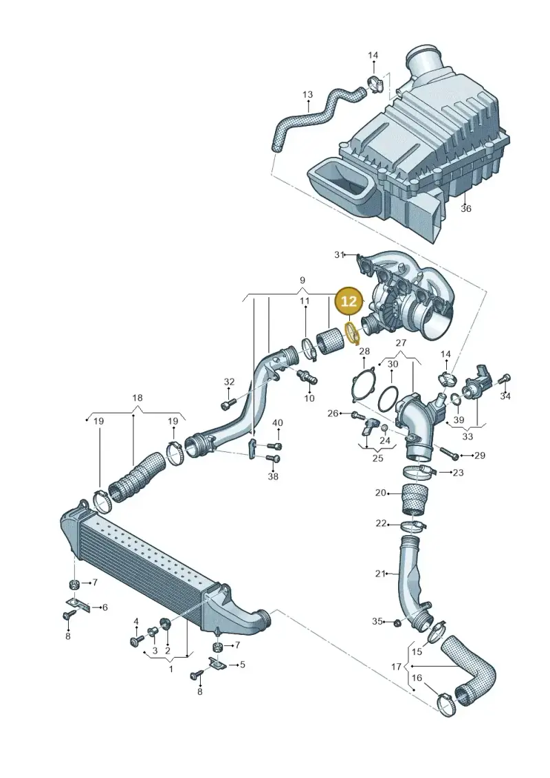 N10735701 — Audi A3 Sportback (2019-2025) diagram 596145610, position 12
