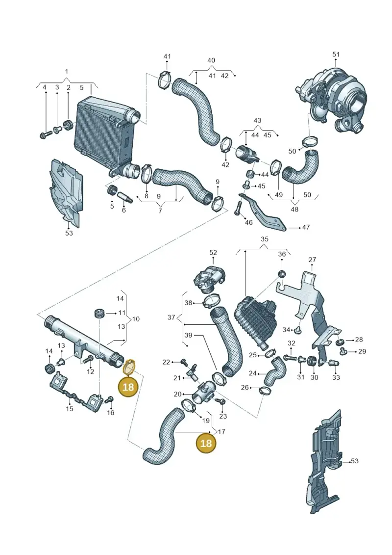 N10735701 — Audi A8 (2017-2025) diagram 838145580, position 18