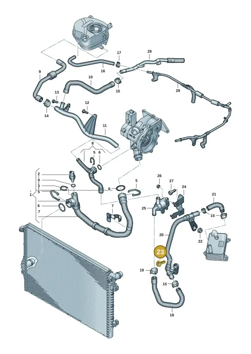 N10737101 — Volkswagen Multivan (2021-) diagram 7t0121400, position 23