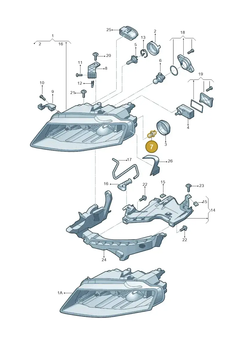 N10737301 — Audi A4L 2.0 (2008-2012) diagram 669941000, position 7