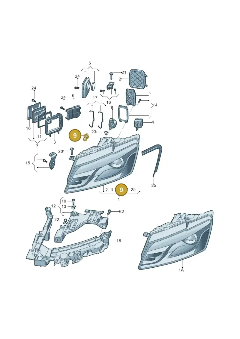 N10737401 — Audi Q5 (2009-2018) diagram 687941005, position 9