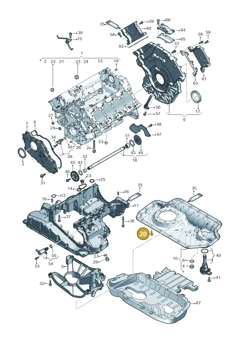 N10745101 — Volkswagen Touareg (2017-2023) diagram 859103500, position 20