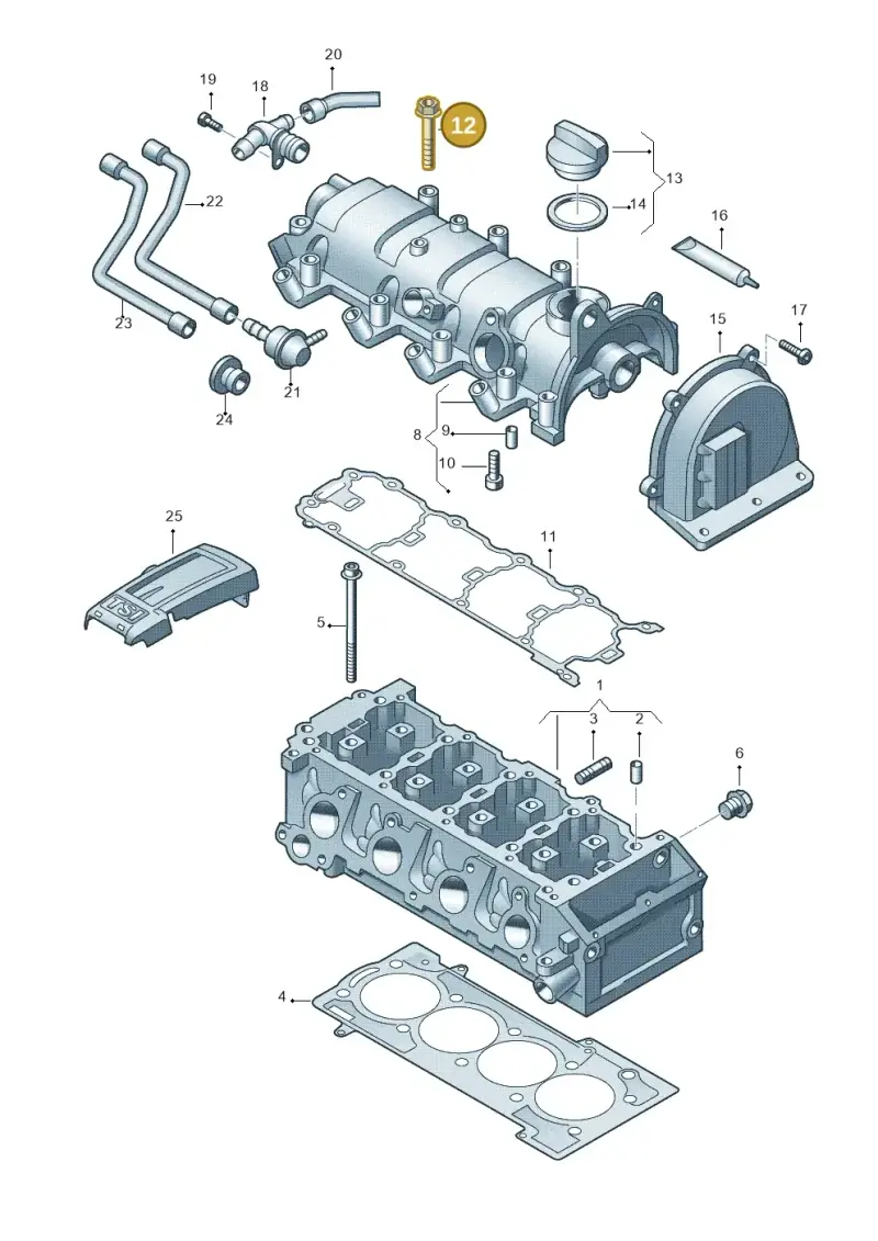 N10745801 — Volkswagen Beetle (2016-2019) diagram 729103410, position 12