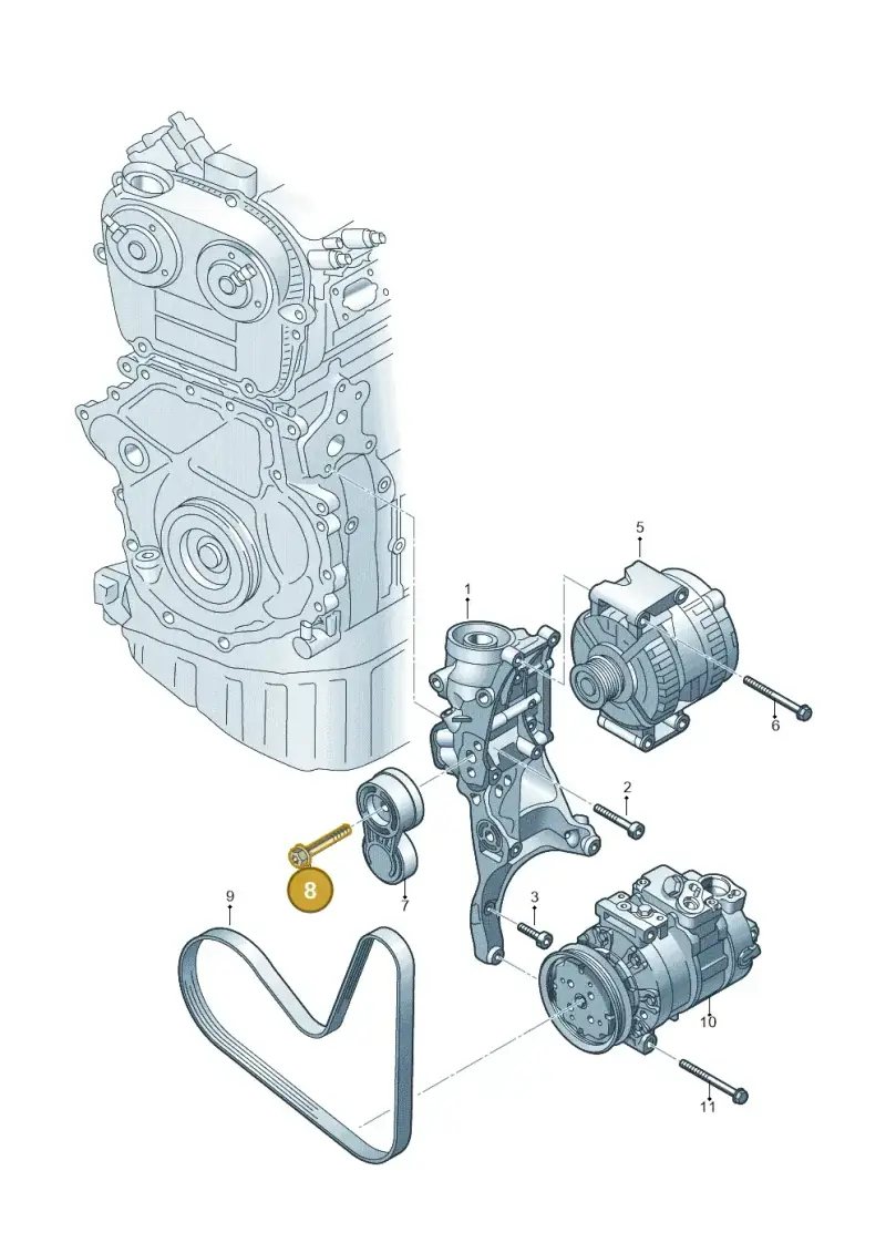 N10746301 — Volkswagen Passat estate (2023-) diagram 596903055, position 8