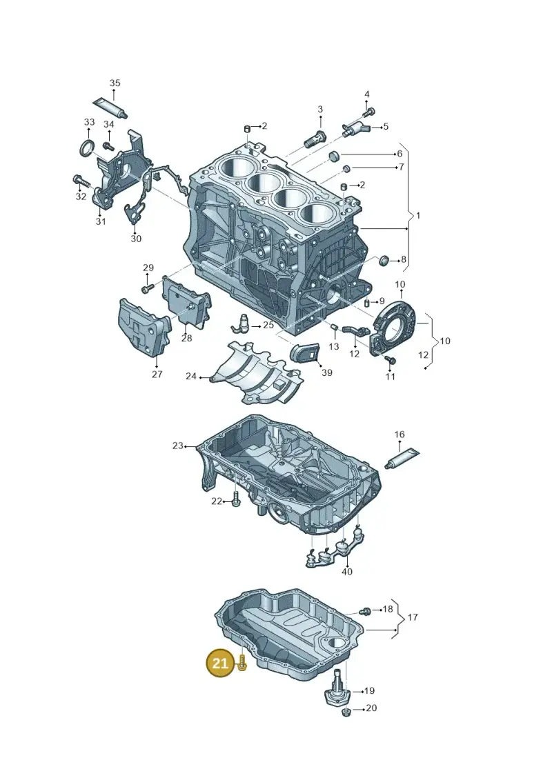 N10748001 — Volkswagen Multivan (2021-) diagram 5h0103006, position 21