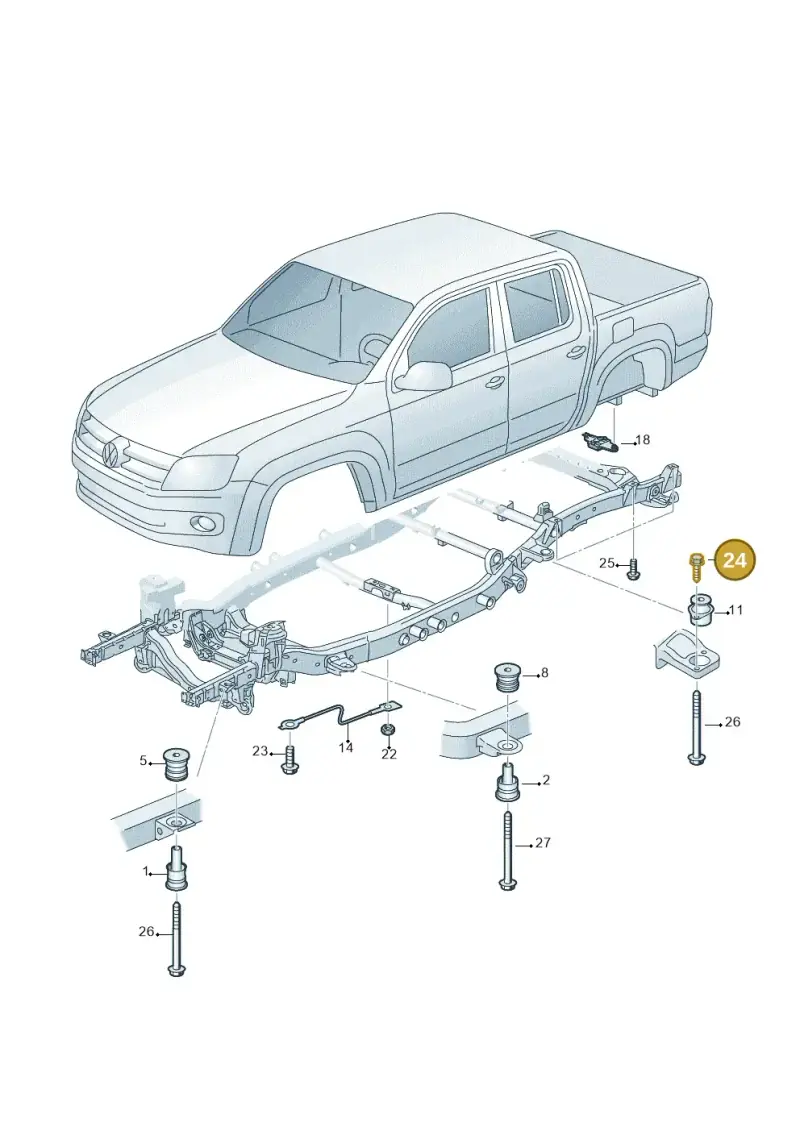 N10748601 — Volkswagen Amarok twin cab (2022-) diagram 683801100, position 24