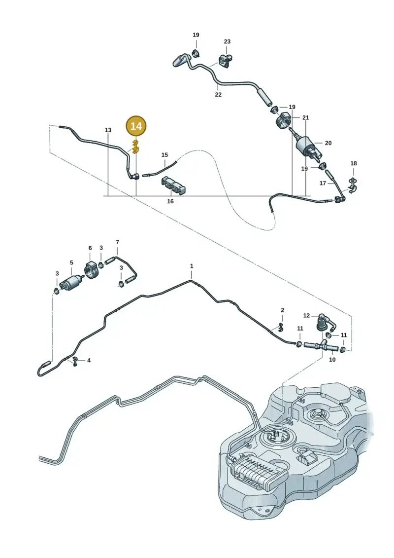 N10751901 — Volkswagen Multivan (2021-) diagram 7t0201410, position 14