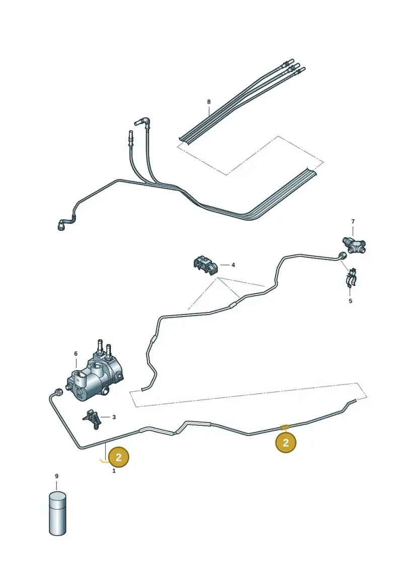 N10762701 — Volkswagen Golf 2.0 BlueMotion (2019-2024) diagram 5h0201000, position 2