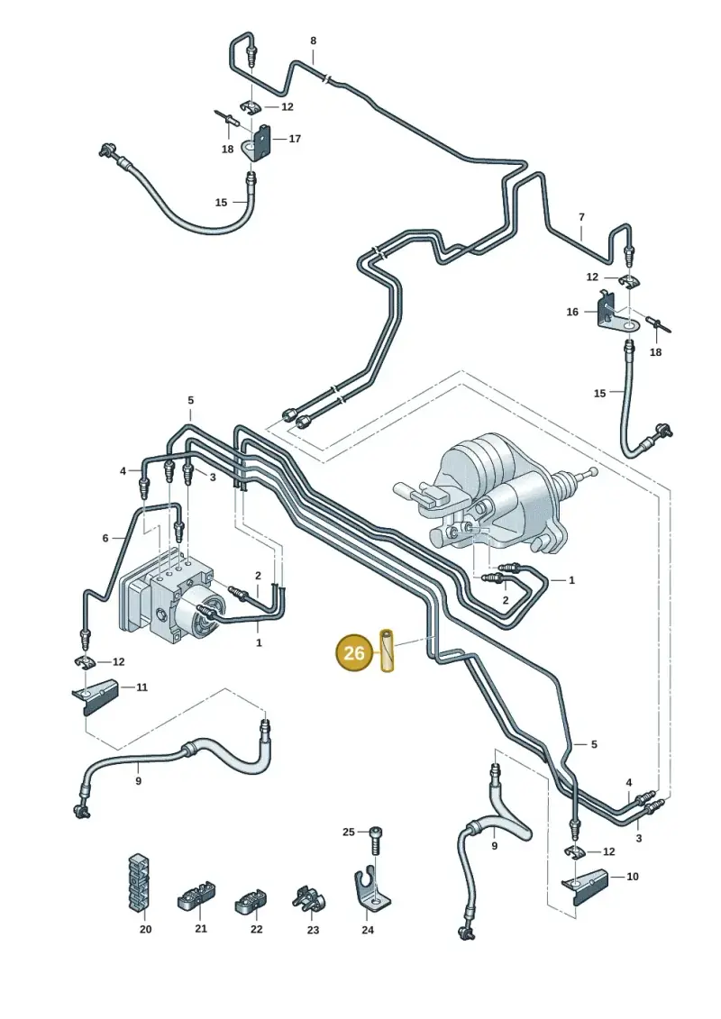 N10762701 — Volkswagen Multivan (2021-) diagram 7t0611000, position 26