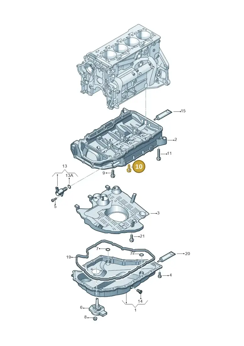 N10766301 — Volkswagen Tiguan 2.0 (2023-) diagram 745103190, position 10
