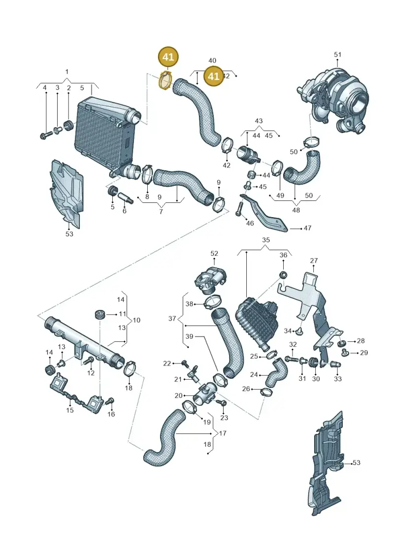 N10767201 — Audi A8 (2017-2025) diagram 838145580, position 41