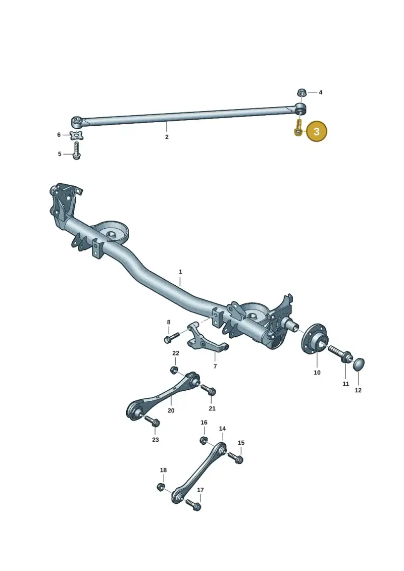 N10770801 — Volkswagen Caddy Maxi Kombi (2020-2024) diagram 2ka501000, position 3