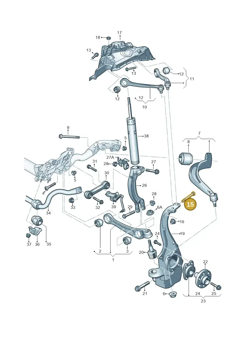 N10770901 — Audi RS6 Avant (2013-2018) diagram 758407000, position 15