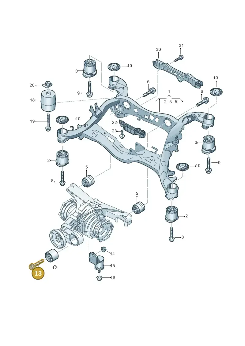 N10771601 — Audi A6 (2018-2025) diagram 430505010, position 13