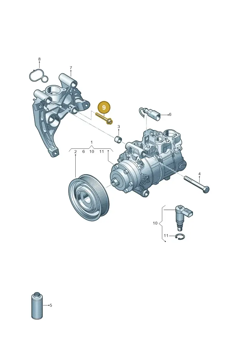 N10771601 — Audi Q7 (2015-2025) diagram 788260100, position 9