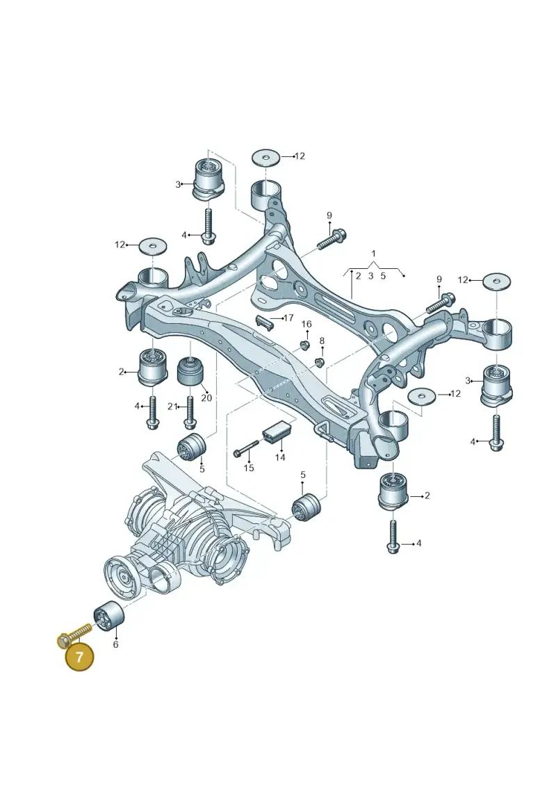 N10771601 — Audi RS4 Avant (2017-2025) diagram 849505100, position 7