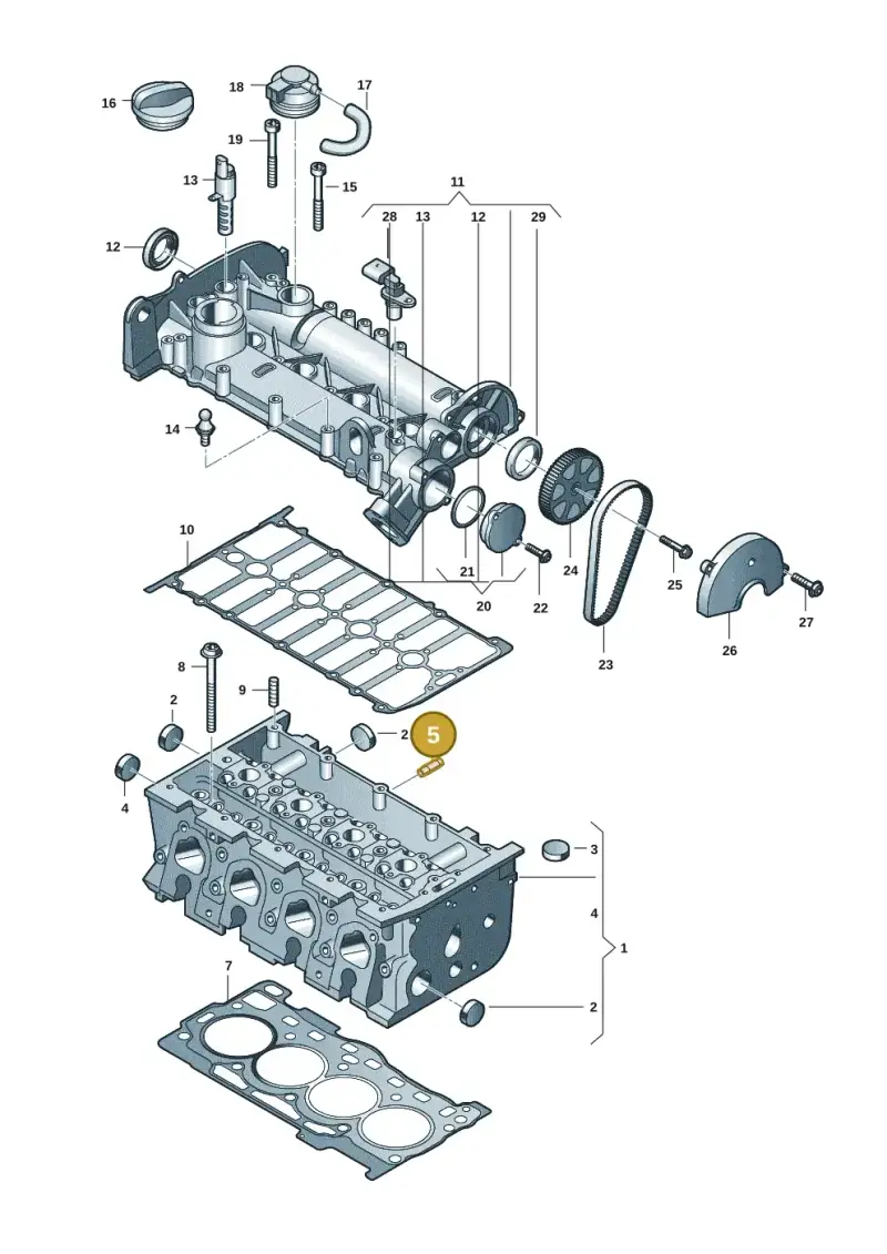 N10773501 — Volkswagen Caddy Maxi Kombi (2020-2024) diagram 62x103020, position 5
