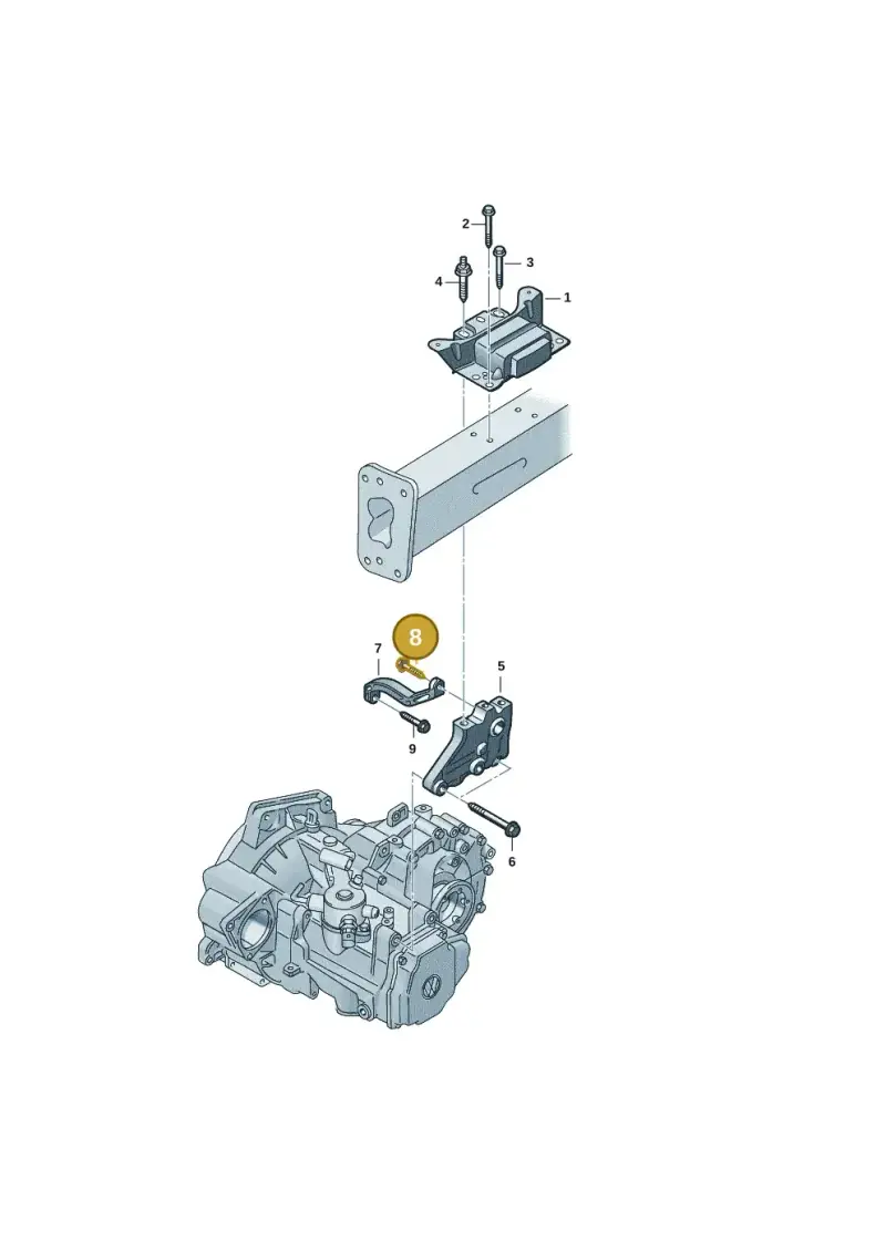 N10783801 — Volkswagen T-Roc convertible 1.5 (2019-2024) diagram 2gk199060, position 8