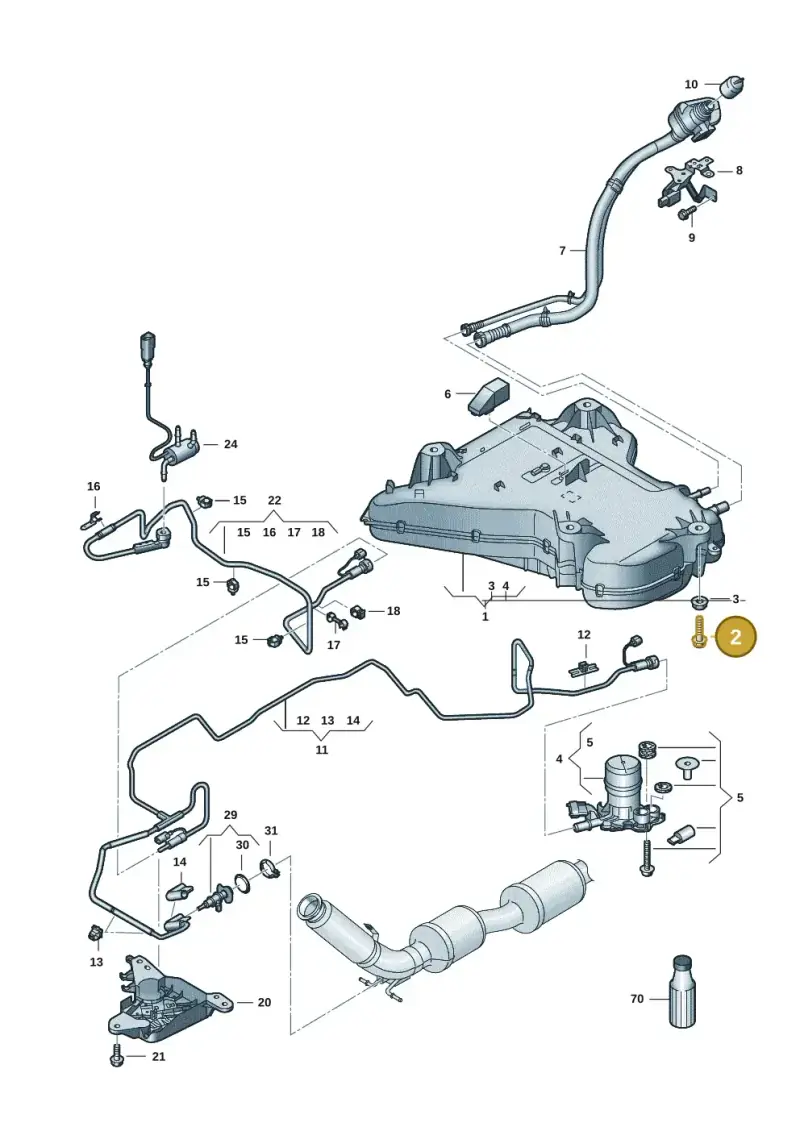 N10783801 — Volkswagen Multivan (2021-) diagram 7t0201600, position 2