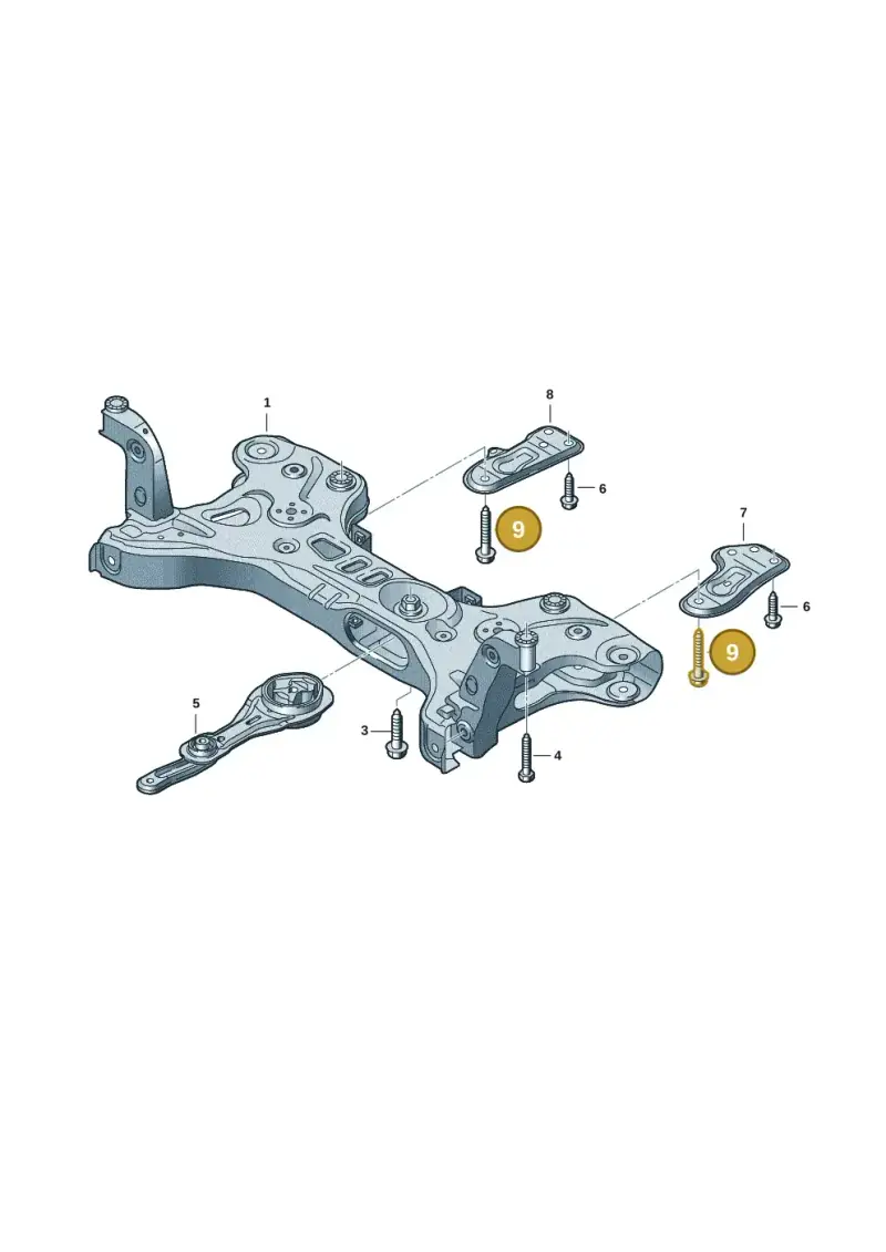 N10785401 — Volkswagen Taigo (2021-2024) diagram 2f0401000, position 9