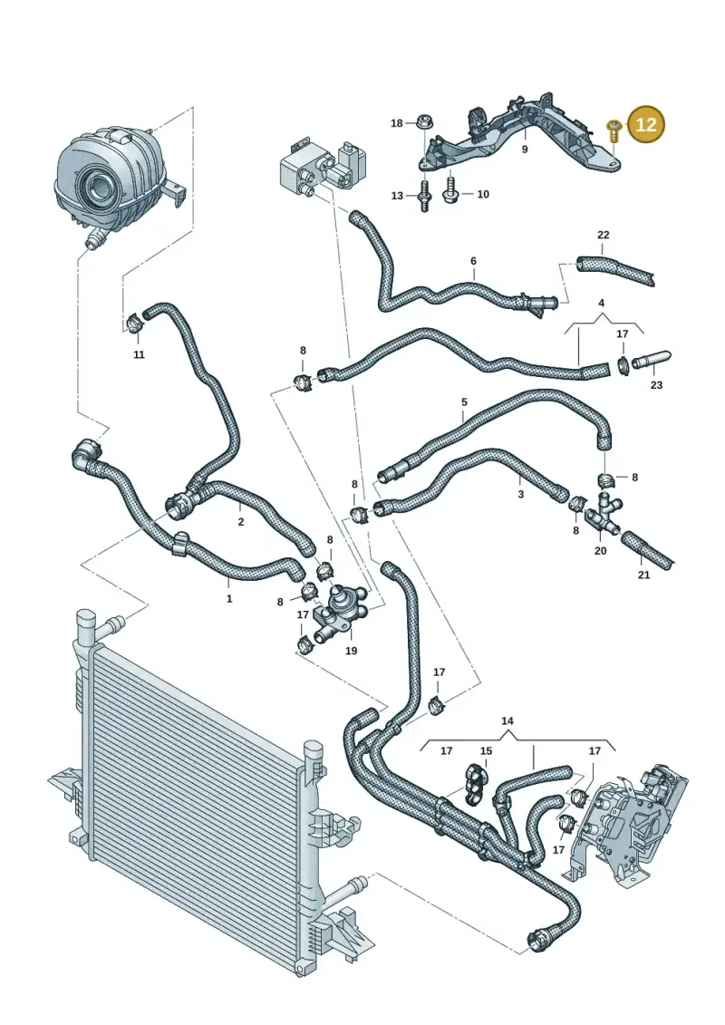 N10785701 — Volkswagen ID.Buzz (2022-) diagram 15a121100, position 12