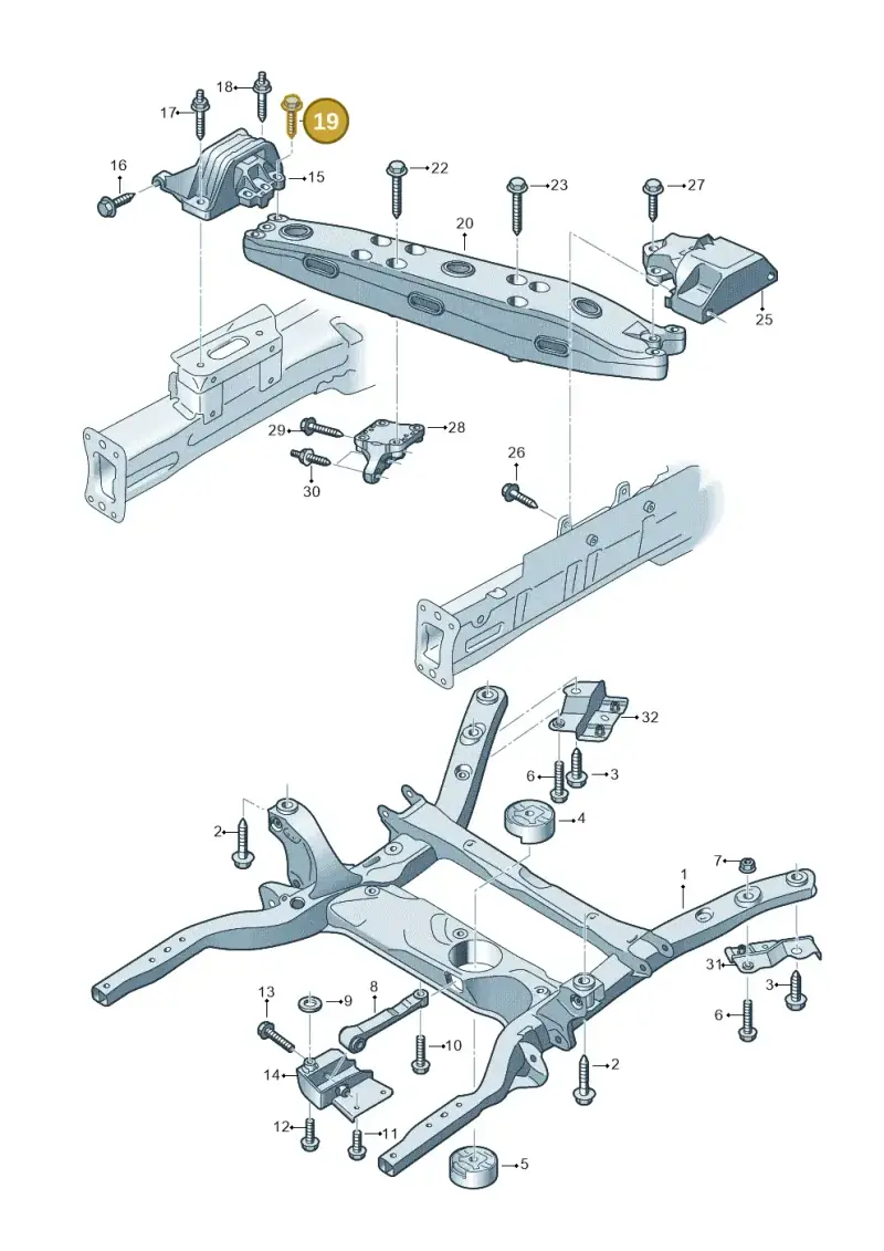 N10793603 — Volkswagen E-Crafter 35 (2018-2024) diagram 599199100, position 19