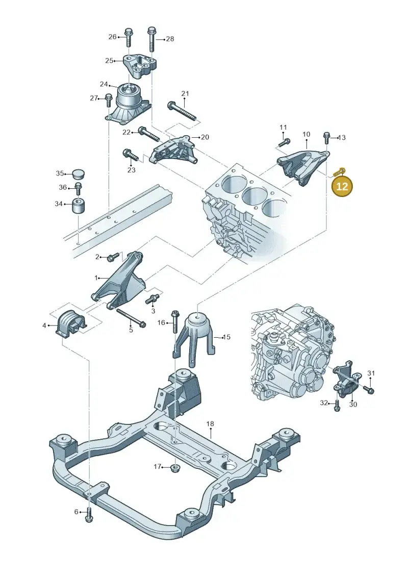 N10799201 — Volkswagen Caravelle (2015-2019) diagram 679199300, position 12