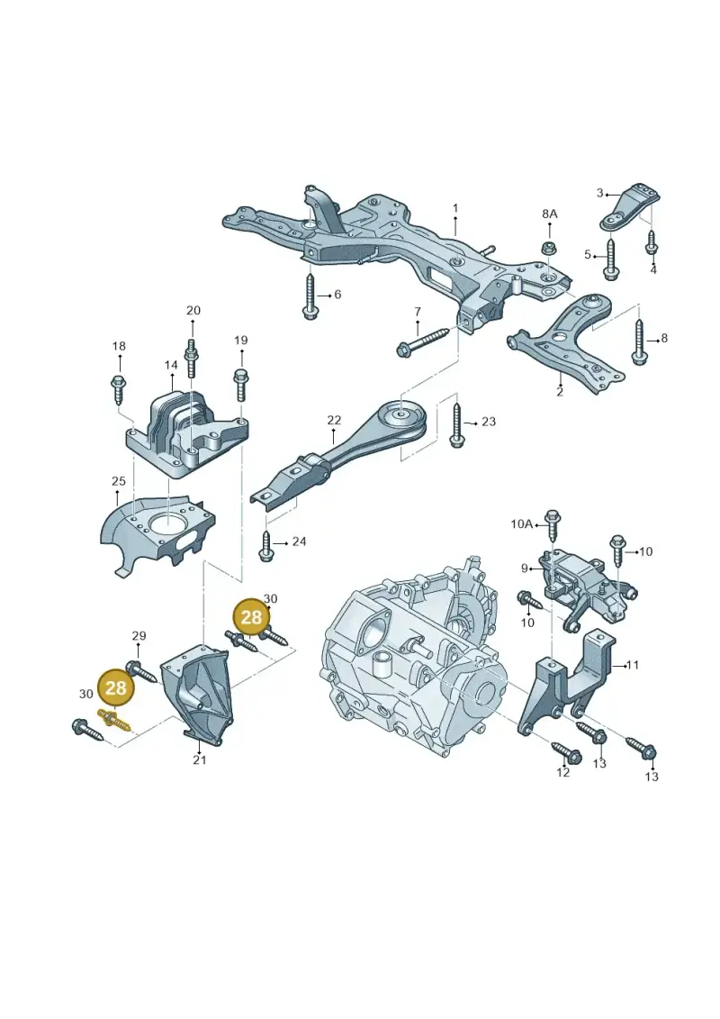 N10800301 — Audi A1 Sportback (2014-2018) diagram 792199600, position 28