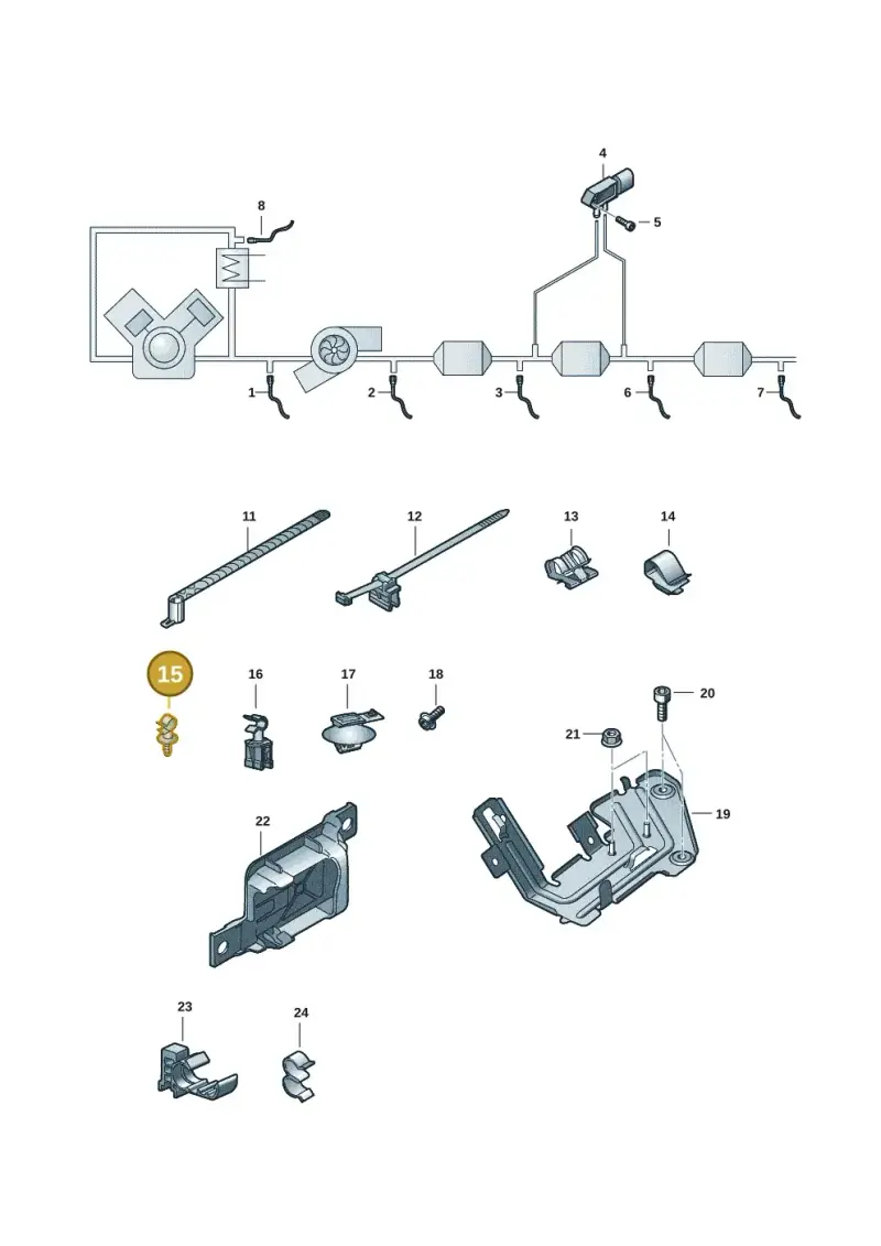 N10804401 — Audi A7 Sportback (2018-2025) diagram 435906008, position 15