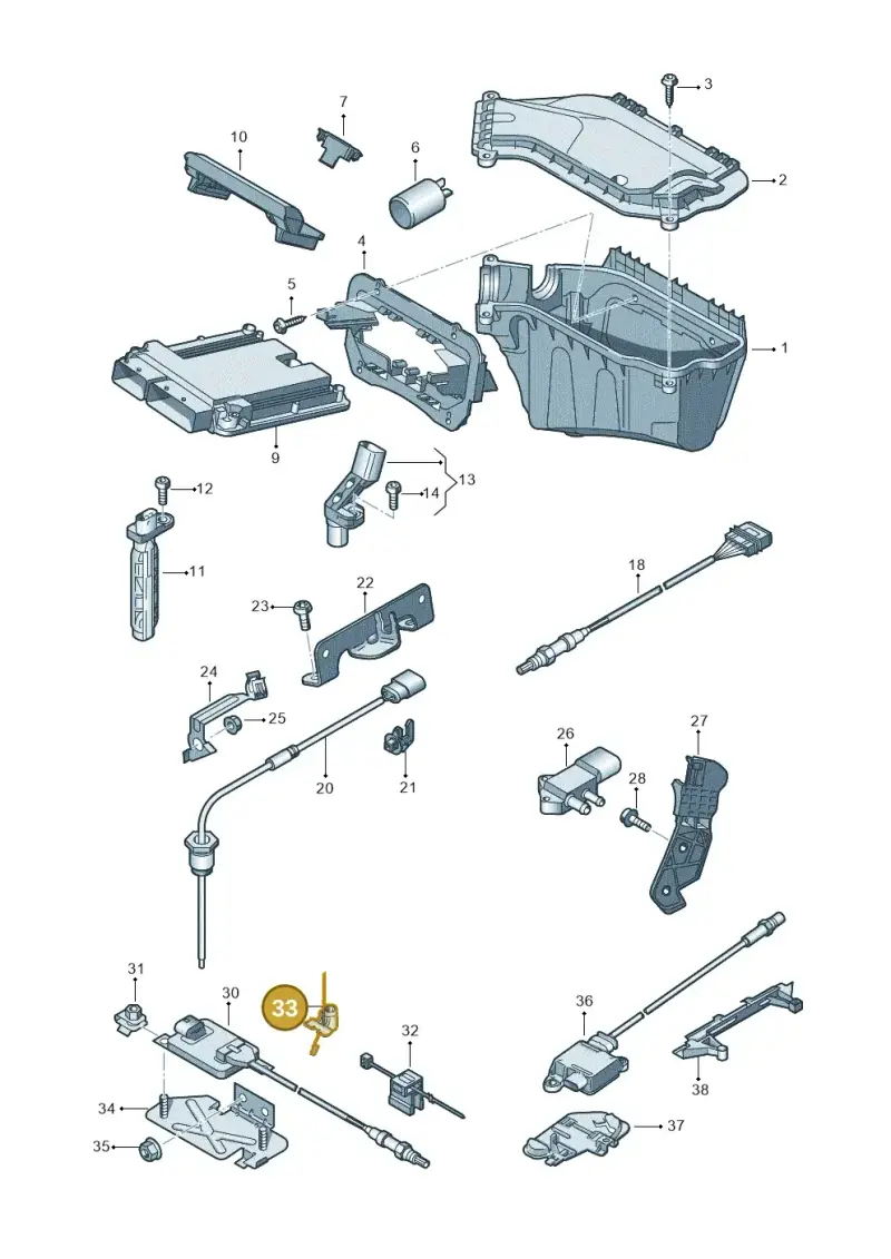 N10804401 — Audi Q5 qu. 2.0 TDI (2012-2017) diagram 751906050, position 33
