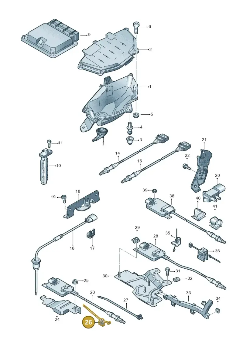 N10804401 — Audi A6 (2014-2018) diagram 788906050, position 26