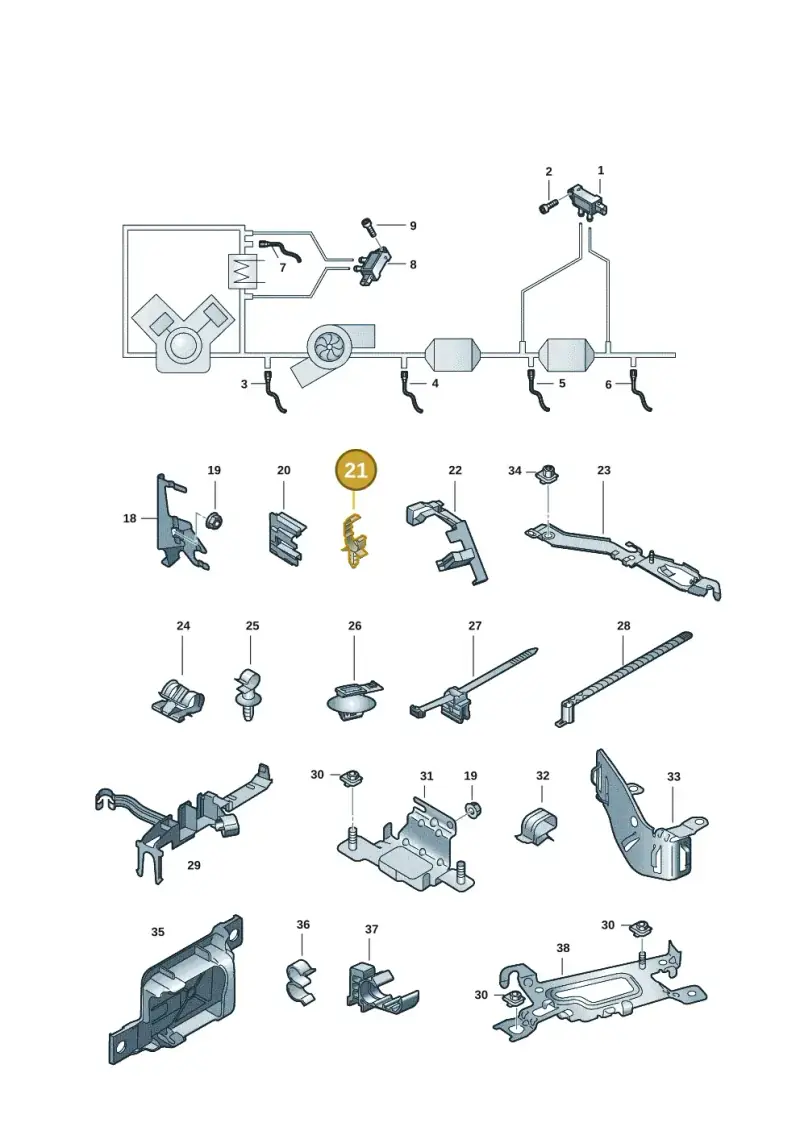 N10804401 — Audi A5 Cabriolet (2016-2025) diagram 848906008, position 21