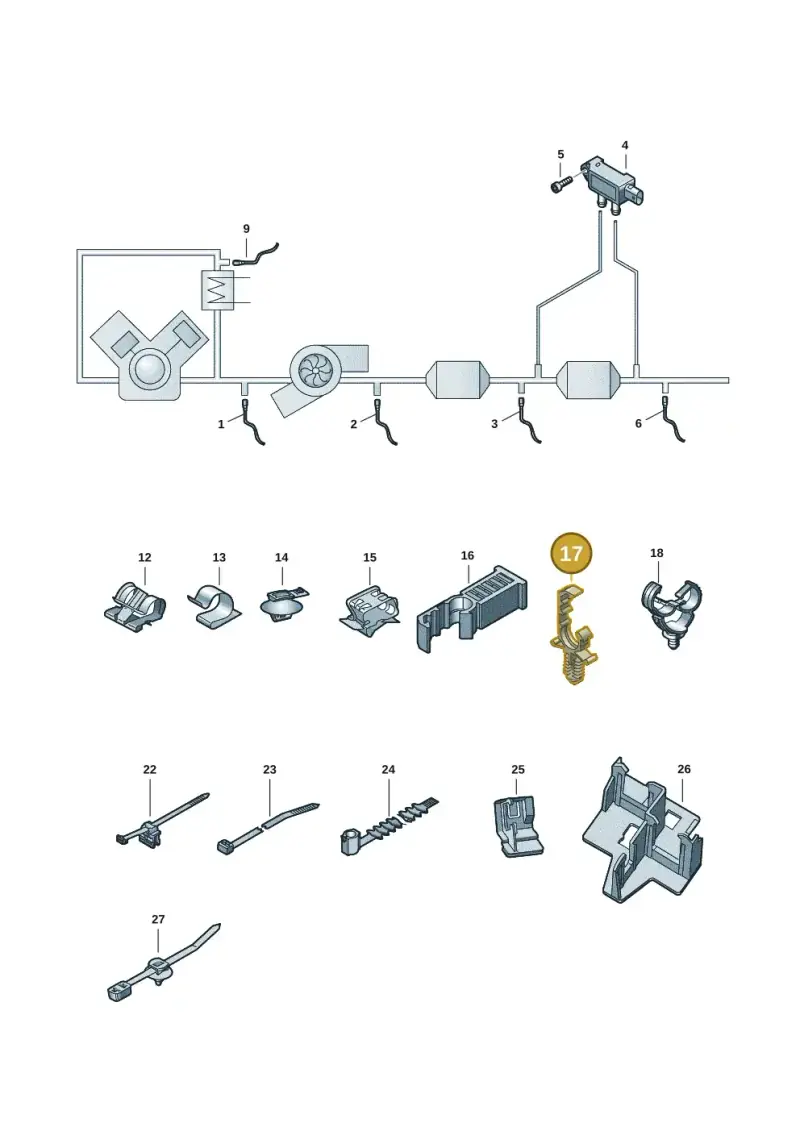 N10804401 — Audi A4 (2015-2025) diagram 849906003, position 17