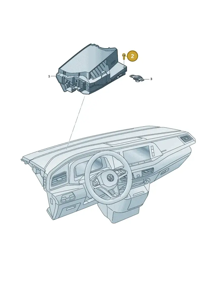 N10828001 — Volkswagen Multivan (2021-) diagram 7t0920500, position 2