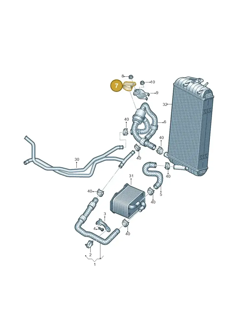 N10836001 — Audi R8 Spyder (2015-2024) diagram 872121450, position 7